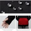 imageBASSDASH Mens Fishing Fleece Hoodie with Neck Gaiter Water Resistant Performance Hunting Sweatshirt FS18MBlackRed