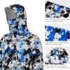 imageBASSDASH Mens Fishing Fleece Hoodie with Neck Gaiter Water Resistant Performance Hunting Sweatshirt FS18MBlueblack Camo No Logo at Sleeve
