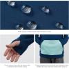 imageBASSDASH Mens Fishing Fleece Hoodie with Neck Gaiter Water Resistant Performance Hunting Sweatshirt FS18MDark BlueSeafoam