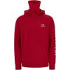 imageBASSDASH Mens Fishing Fleece Hoodie with Neck Gaiter Water Resistant Performance Hunting Sweatshirt FS18MRed