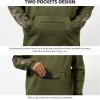 imageBASSDASH Mens Hunting Fleece Hoodie Midweight Water Resistant Performance Camo Fishing Outdoor Pullover Sweatshirt FS29MSphagnumGrunge Camo