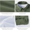 imageBASSDASH Mens Performance Fishing Hiking Shirt UPF 50 Button Down Long Sleeve Quick Dry FS21MCypress
