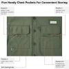 imageBASSDASH Mens Performance Fishing Hiking Shirt UPF 50 Button Down Long Sleeve Quick Dry FS21MCypress