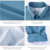 imageBASSDASH Mens Performance Fishing Hiking Shirt UPF 50 Button Down Long Sleeve Quick Dry FS21MDusty Blue