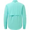 imageBASSDASH Mens Performance Fishing Hiking Shirt UPF 50 Button Down Long Sleeve Quick Dry FS21MSeafoam