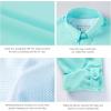 imageBASSDASH Mens Performance Fishing Hiking Shirt UPF 50 Button Down Long Sleeve Quick Dry FS21MSeafoam