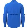 imageBASSDASH Mens Performance Fishing Hiking Shirt UPF 50 Button Down Long Sleeve Quick Dry FS21MVivid Blue