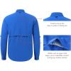 imageBASSDASH Mens Performance Fishing Hiking Shirt UPF 50 Button Down Long Sleeve Quick Dry FS21MVivid Blue