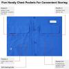imageBASSDASH Mens Performance Fishing Hiking Shirt UPF 50 Button Down Long Sleeve Quick Dry FS21MVivid Blue