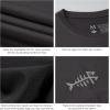 imageBASSDASH Mens UPF 50 Sun Protection Fishing Shirt Short Sleeve UV TShirtDark GreyGrey Logo