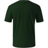 imageBASSDASH Mens UPF 50 Sun Protection Fishing Shirt Short Sleeve UV TShirtForest GreenBlack Logo