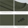 imageBASSDASH Mens UPF 50 Sun Protection Fishing Shirt Short Sleeve UV TShirtOlive GreenBlack Logo