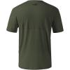imageBASSDASH Mens UPF 50 Sun Protection Fishing Shirt Short Sleeve UV TShirtOlive GreenBlack Logo