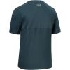 imageBASSDASH Mens UPF 50 Sun Protection Fishing Shirt Short Sleeve UV TShirtSlate BlueGrey Logo