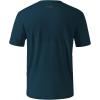 imageBASSDASH Mens UPF 50 Sun Protection Fishing Shirt Short Sleeve UV TShirtStone BlueGrey Logo