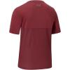 imageBASSDASH Mens UPF 50 Sun Protection Fishing Shirt Short Sleeve UV TShirtWashed RedGrey Logo
