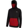imageBASSDASH Mens Fishing Fleece Hoodie with Neck Gaiter Water Resistant Performance Hunting Sweatshirt FS18MBlackRed