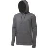 imageBASSDASH Mens Hunting Fleece Hoodie Midweight Water Resistant Performance Camo Fishing Outdoor Pullover Sweatshirt FS29MDark Heather Grey