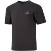 imageBASSDASH Mens UPF 50 Sun Protection Fishing Shirt Short Sleeve UV TShirtDark GreyGrey Logo