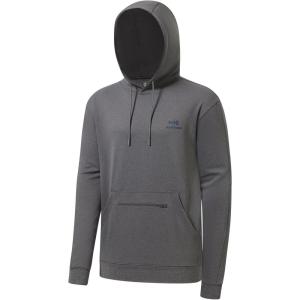 imageBASSDASH Mens Hunting Fleece Hoodie Midweight Water Resistant Performance Camo Fishing Outdoor Pullover Sweatshirt FS29MDark Heather Grey