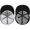 imageBASSDASH 2 Pack Flat Brim Trucker Cap Adjustable Snapback Hat Mesh Back for Men Women Fishing HuntingHeather Grey and Black  Black Geometry