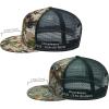 imageBASSDASH 2 Pack Flat Brim Trucker Cap Adjustable Snapback Hat Mesh Back for Men Women Fishing HuntingHighland  Autumn Forest