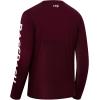 imageBASSDASH Fishing T Shirts for Men UV Sun Protection UPF 50 Long Sleeve Tee TShirtBurgundyWhite Logo