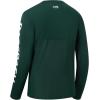 imageBASSDASH Fishing T Shirts for Men UV Sun Protection UPF 50 Long Sleeve Tee TShirtDark GreenWhite Logo