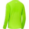 imageBASSDASH Fishing T Shirts for Men UV Sun Protection UPF 50 Long Sleeve Tee TShirtFluorescent GreenWhite Logo