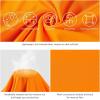 imageBASSDASH Fishing T Shirts for Men UV Sun Protection UPF 50 Long Sleeve Tee TShirtOrangeWhite Logo