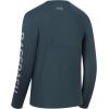 imageBASSDASH Fishing T Shirts for Men UV Sun Protection UPF 50 Long Sleeve Tee TShirtSlate BlueGrey Logo