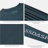 imageBASSDASH Fishing T Shirts for Men UV Sun Protection UPF 50 Long Sleeve Tee TShirtSlate BlueGrey Logo