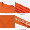 imageBASSDASH Fishing T Shirts for Men UV Sun Protection UPF 50 Long Sleeve Tee TShirtTangerineWhite Logo