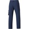 imageBASSDASH Mens Fishing Cargo Pants Water Resistant Quick Dry Lightweight UPF 50 for Outdoor Hiking Elastic Waist Pants FP05MDark Blue