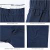 imageBASSDASH Mens Fishing Cargo Pants Water Resistant Quick Dry Lightweight UPF 50 for Outdoor Hiking Elastic Waist Pants FP05MDark Blue