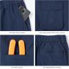 imageBASSDASH Mens Fishing Cargo Pants Water Resistant Quick Dry Lightweight UPF 50 for Outdoor Hiking Elastic Waist Pants FP05MDark Blue