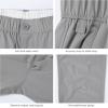 imageBASSDASH Mens Fishing Cargo Pants Water Resistant Quick Dry Lightweight UPF 50 for Outdoor Hiking Elastic Waist Pants FP05MLight Grey