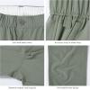 imageBASSDASH Mens Fishing Cargo Pants Water Resistant Quick Dry Lightweight UPF 50 for Outdoor Hiking Elastic Waist Pants FP05MSage Green