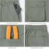 imageBASSDASH Mens Fishing Cargo Pants Water Resistant Quick Dry Lightweight UPF 50 for Outdoor Hiking Elastic Waist Pants FP05MSage Green