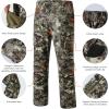 imageBASSDASH Mens Lightweight Hunting Pants 4Way Stretch Breathable Water Resistant for Turkey Early Season Spring SummerGrunge Camo
