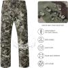 imageBASSDASH Mens Lightweight Hunting Pants 4Way Stretch Breathable Water Resistant for Turkey Early Season Spring SummerGrunge Camo