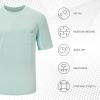 imageBASSDASH Mens UPF 50 Performance Short Sleeve Pocket TShirt UV Sun Protection Fishing Hiking Kayaking Sports ShirtsPastel TealGrey Logo