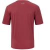 imageBASSDASH Mens UPF 50 Performance Short Sleeve Pocket TShirt UV Sun Protection Fishing Hiking Kayaking Sports ShirtsWashed RedGrey Logo