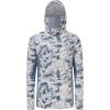 imageBASSDASH UPF 50 Mens Hunting Shirts with Mask Long Sleeve Camo Fishing HoodieSnow Camo