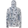 imageBASSDASH UPF 50 Mens Hunting Shirts with Mask Long Sleeve Camo Fishing HoodieSnow Camo