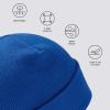 imageBASSDASH Winter Stretchy Knit Beanie Hats Soft Warm for Men Women Lightweight Stylish Unisex Cuffed BeaniesBright Blue
