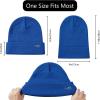 imageBASSDASH Winter Stretchy Knit Beanie Hats Soft Warm for Men Women Lightweight Stylish Unisex Cuffed BeaniesBright Blue