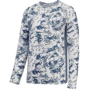 imageBASSDASH Mens Hunting Camo Performance Long Sleeve Shirt Fishing UPF50 FS13MSnow Camo