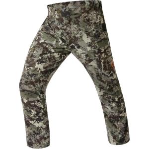 imageBASSDASH Mens Lightweight Hunting Pants 4Way Stretch Breathable Water Resistant for Turkey Early Season Spring SummerGrunge Camo