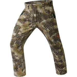 imageBASSDASH Mens Lightweight Hunting Pants 4Way Stretch Breathable Water Resistant for Turkey Early Season Spring SummerHighland Ii